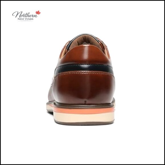 Men's Oxford Dress Shoes, Memory Foam, Business Casual Slip-On - Picture 6 of 7